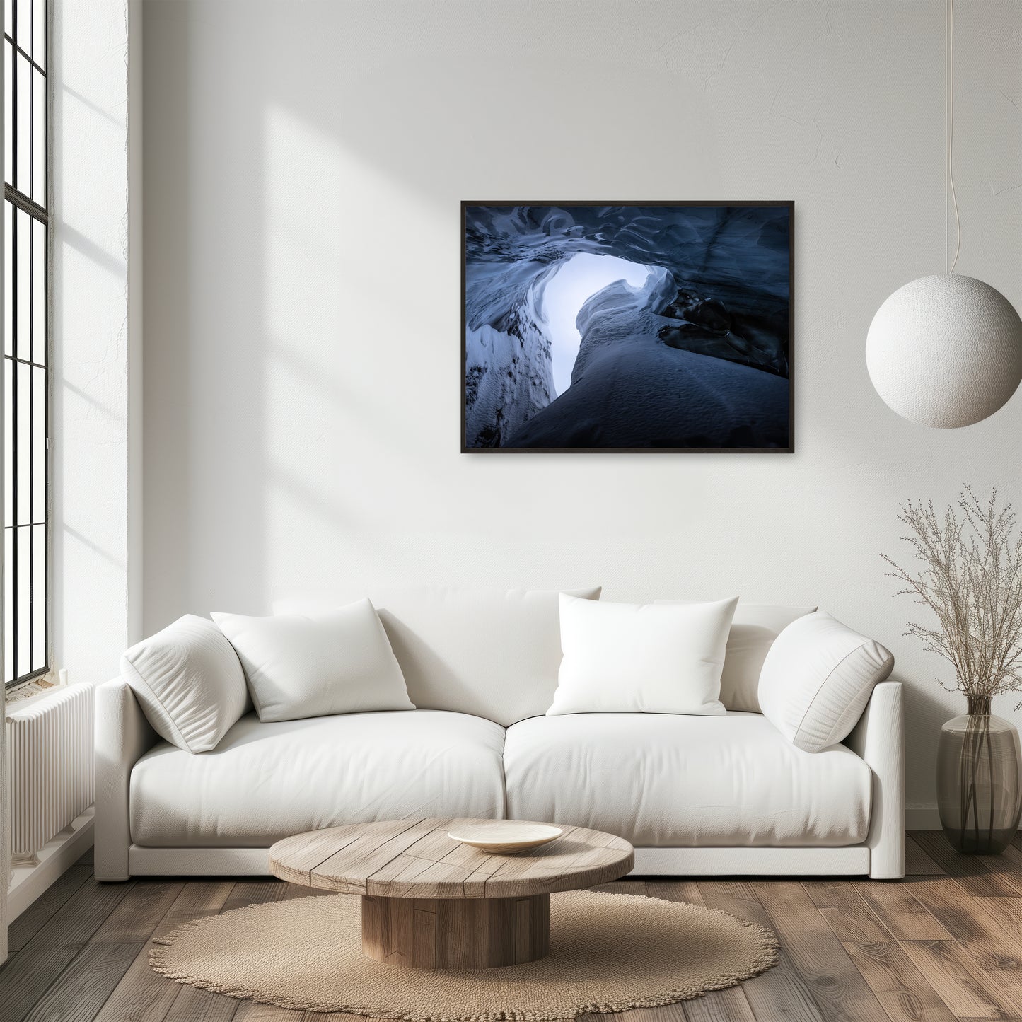 Ice cave in Scott Turnerbreen - Svalbard