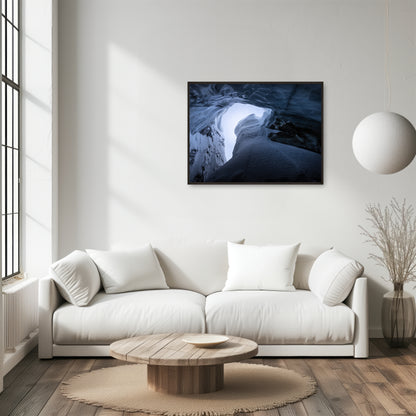 Ice cave in Scott Turnerbreen - Svalbard
