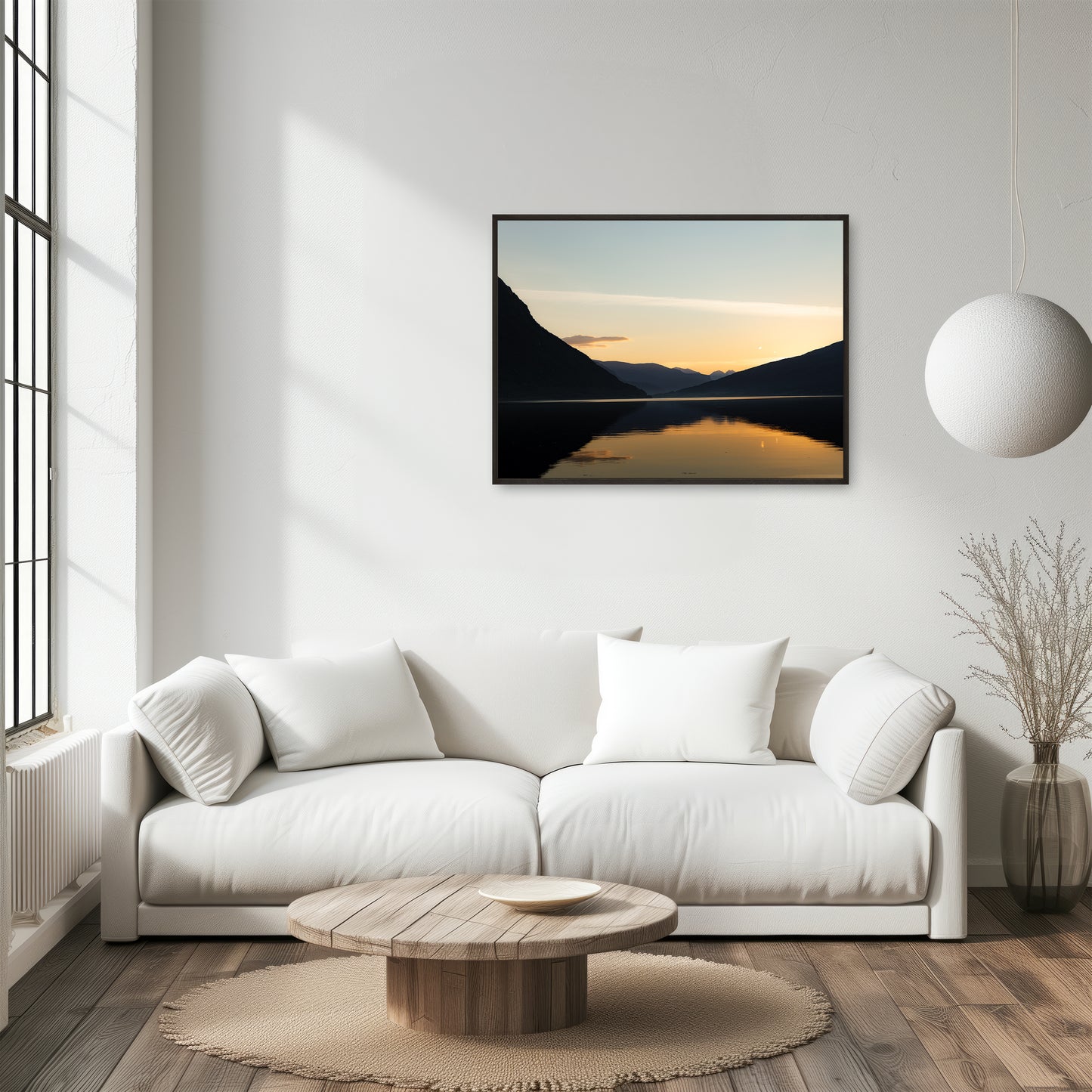 Sunset Over a Norwegian Fjord