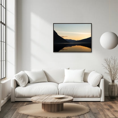 Sunset Over a Norwegian Fjord