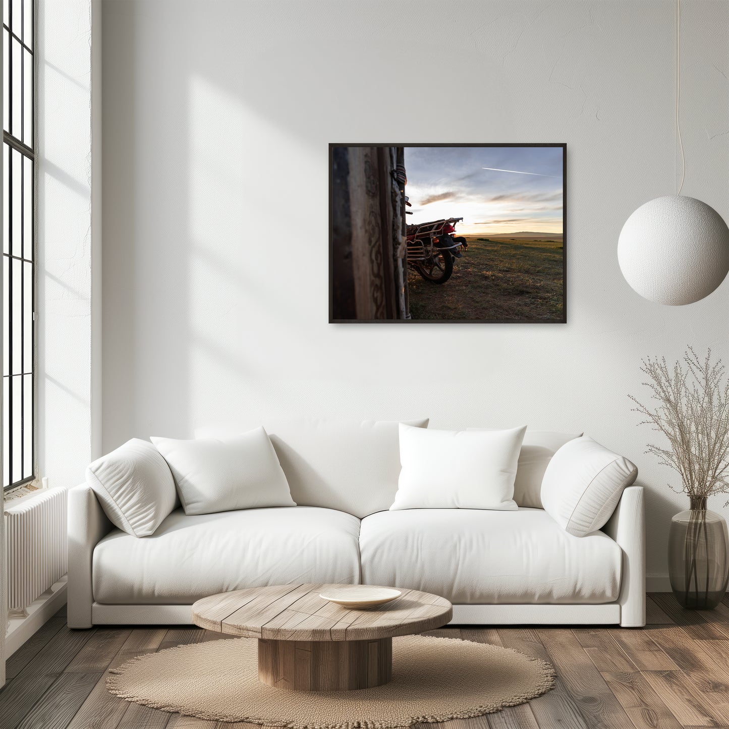 Mongolian sunrise in a Nomad Family